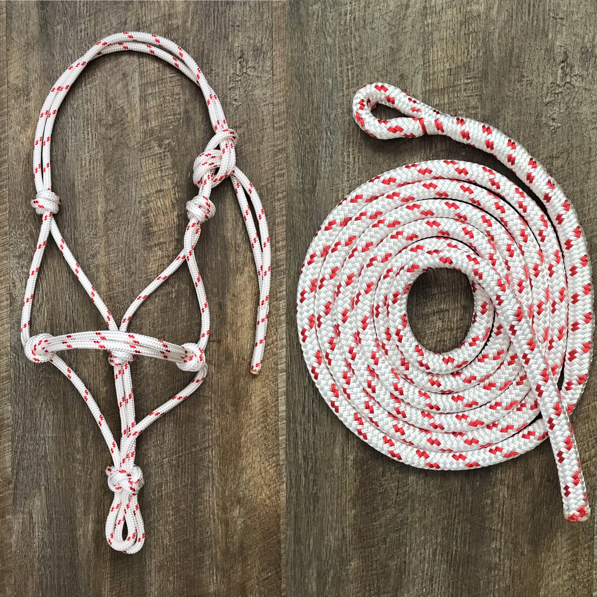 WHITE WITH RED FLECK
