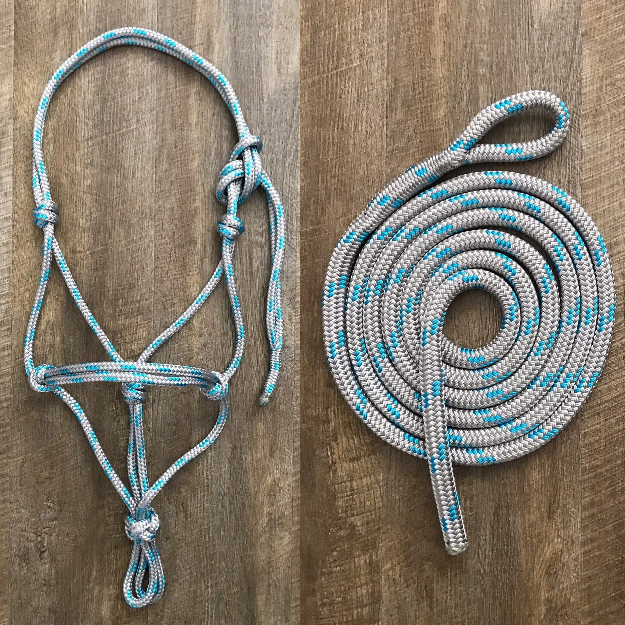 SILVER WITH AQUA FLECK