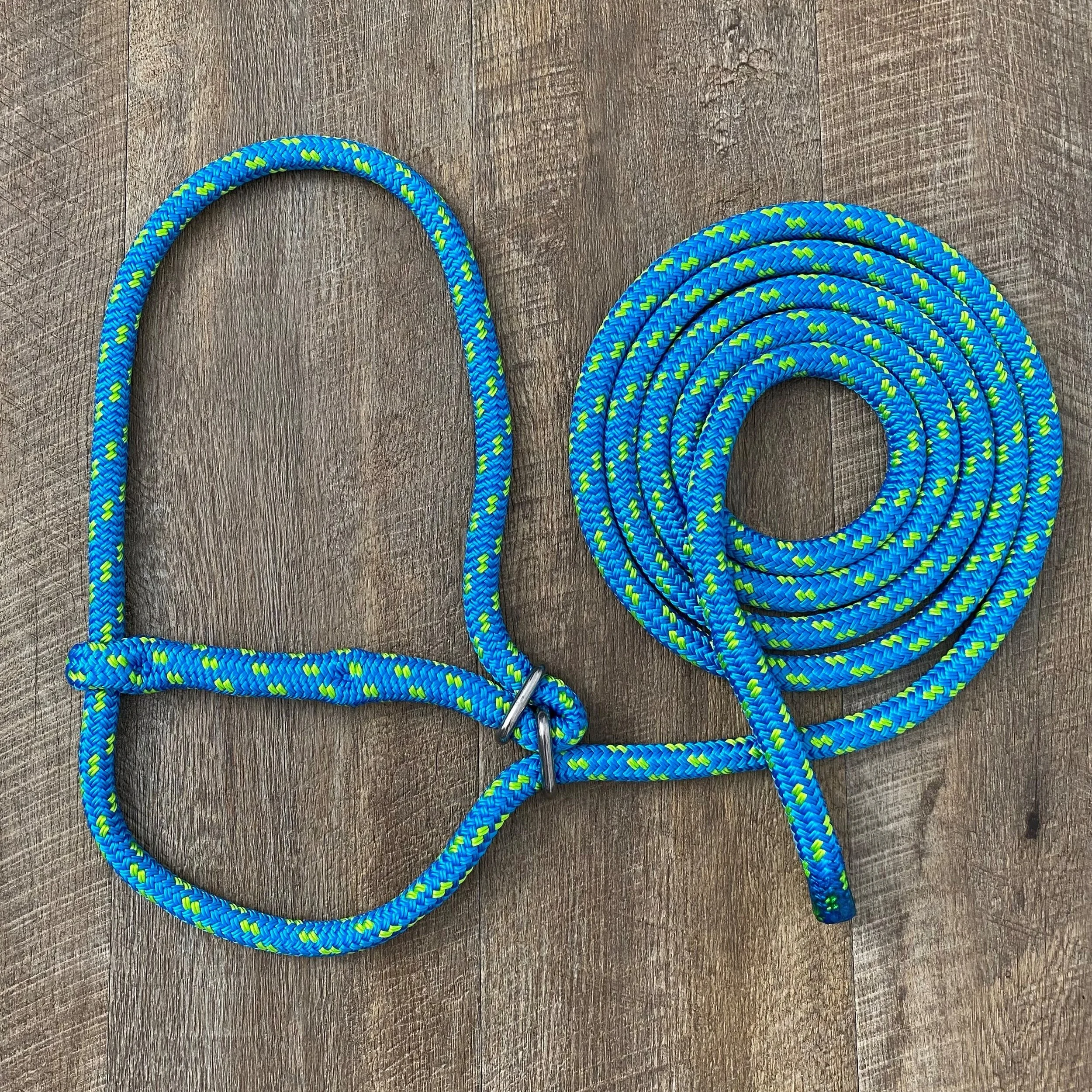 BLUE WITH LIME GREEN FLECK