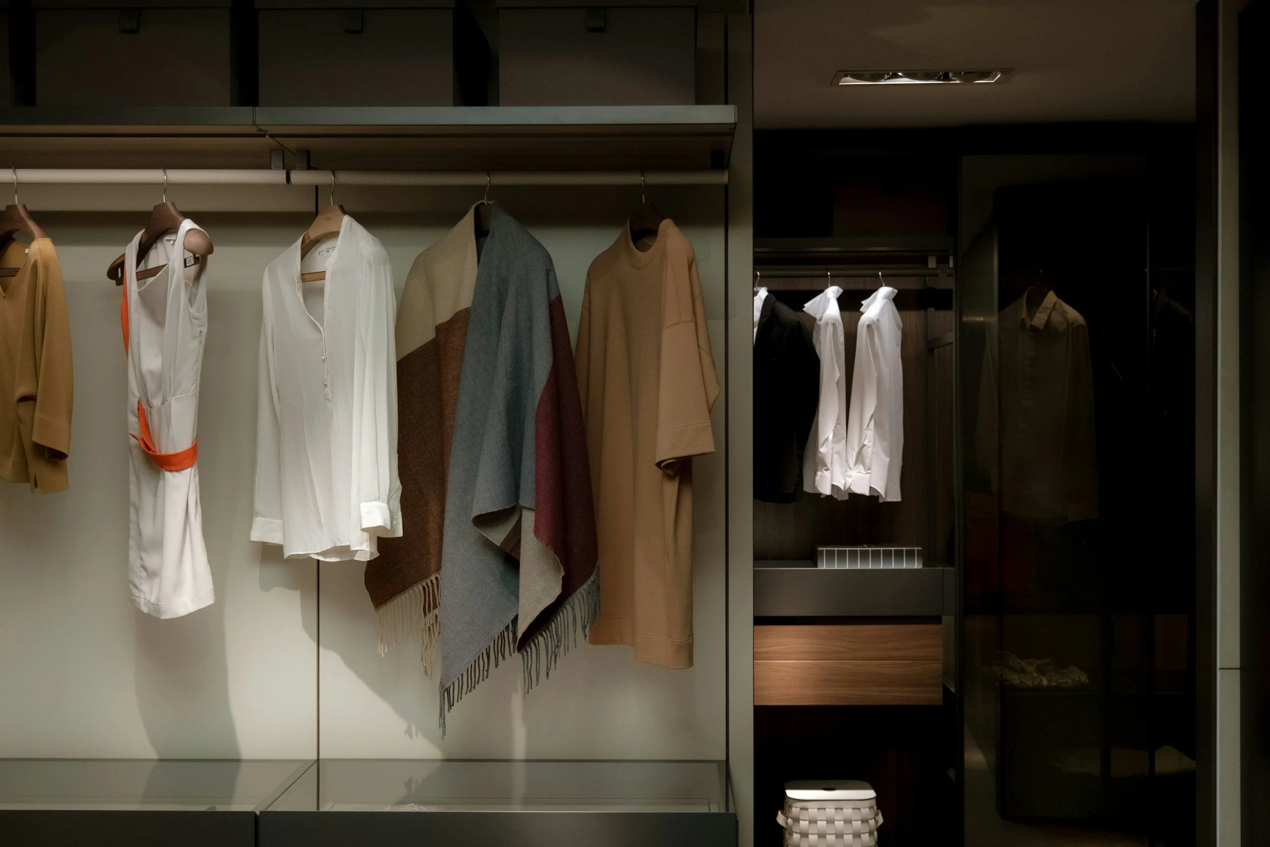 a beautiful clutter free closet