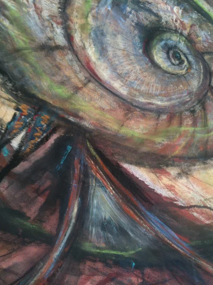 Detail of my Painting by Kathy CRabbe