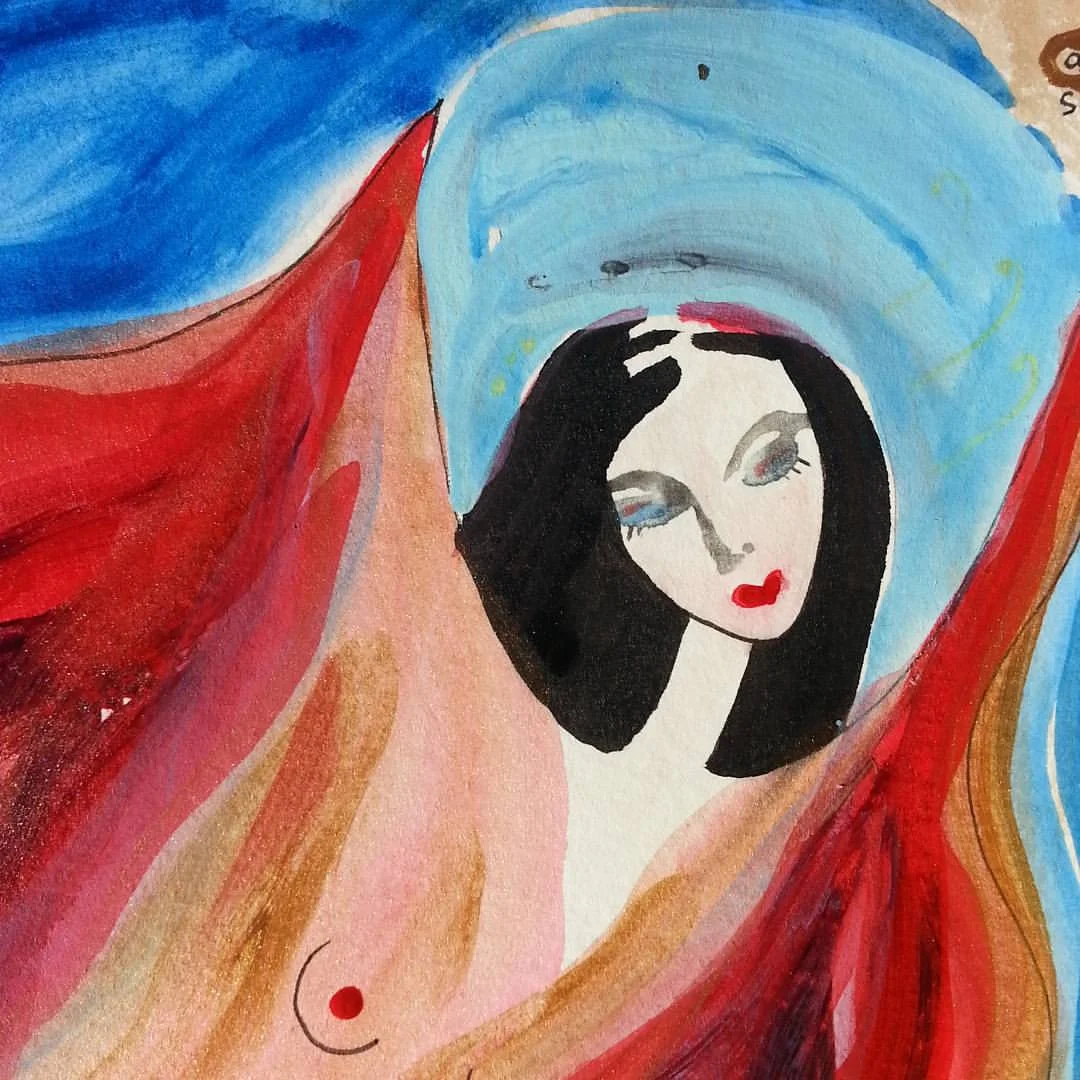 Being in my emotions feels powerful and scary (close-up) by Kathy Crabbe