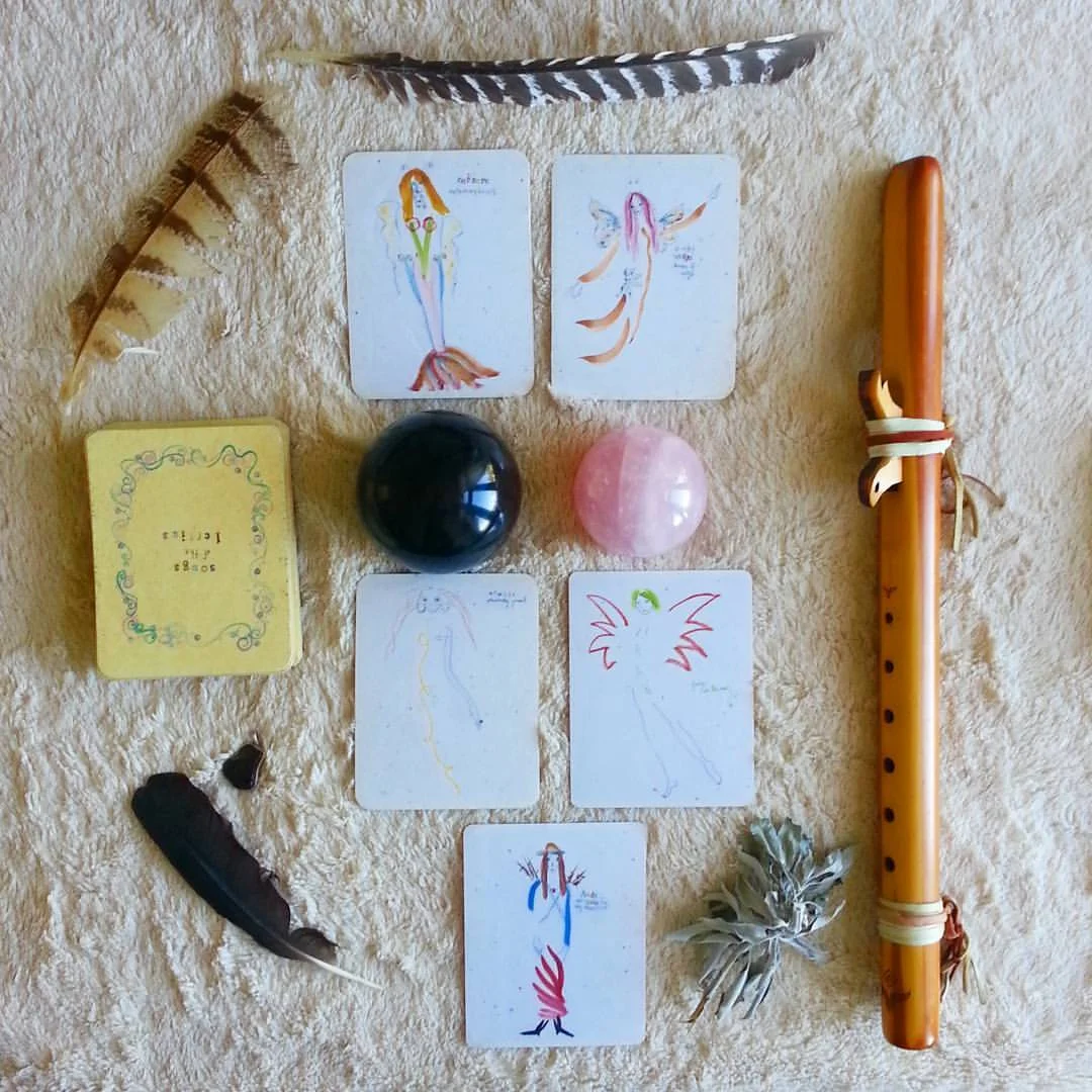 Lefty Oracle Card Spread for a Soul Reading by Kathy Crabbe 2
