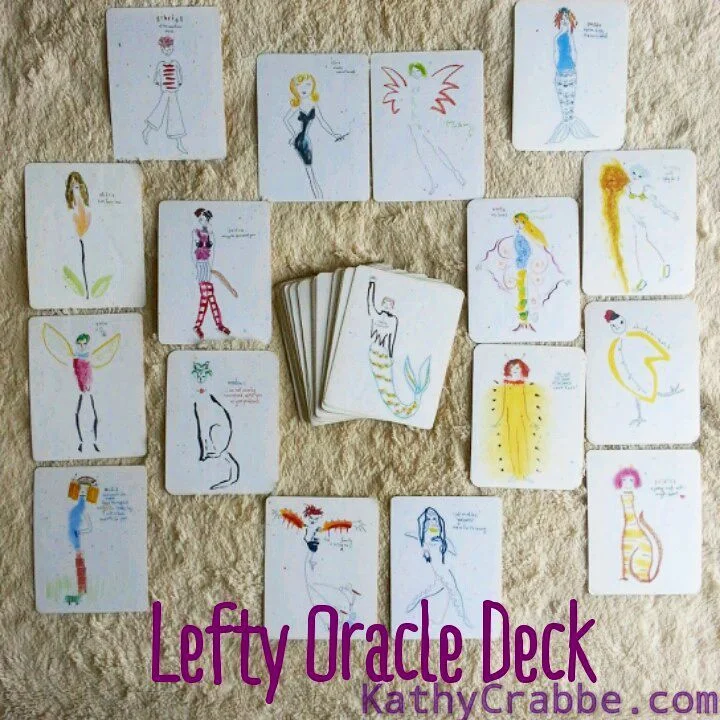 Lefty Oracle Deck Spread by Kathy Crabbe