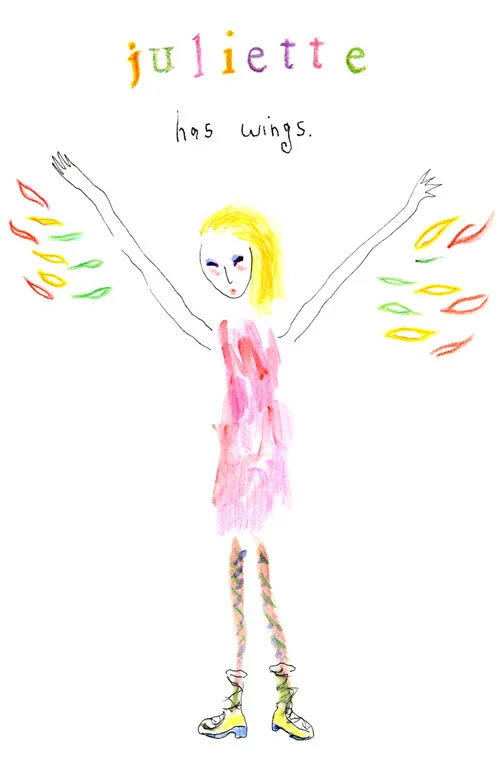 Juliette Has Wings by Kathy Crabbe from the Lefty Oracle Deck