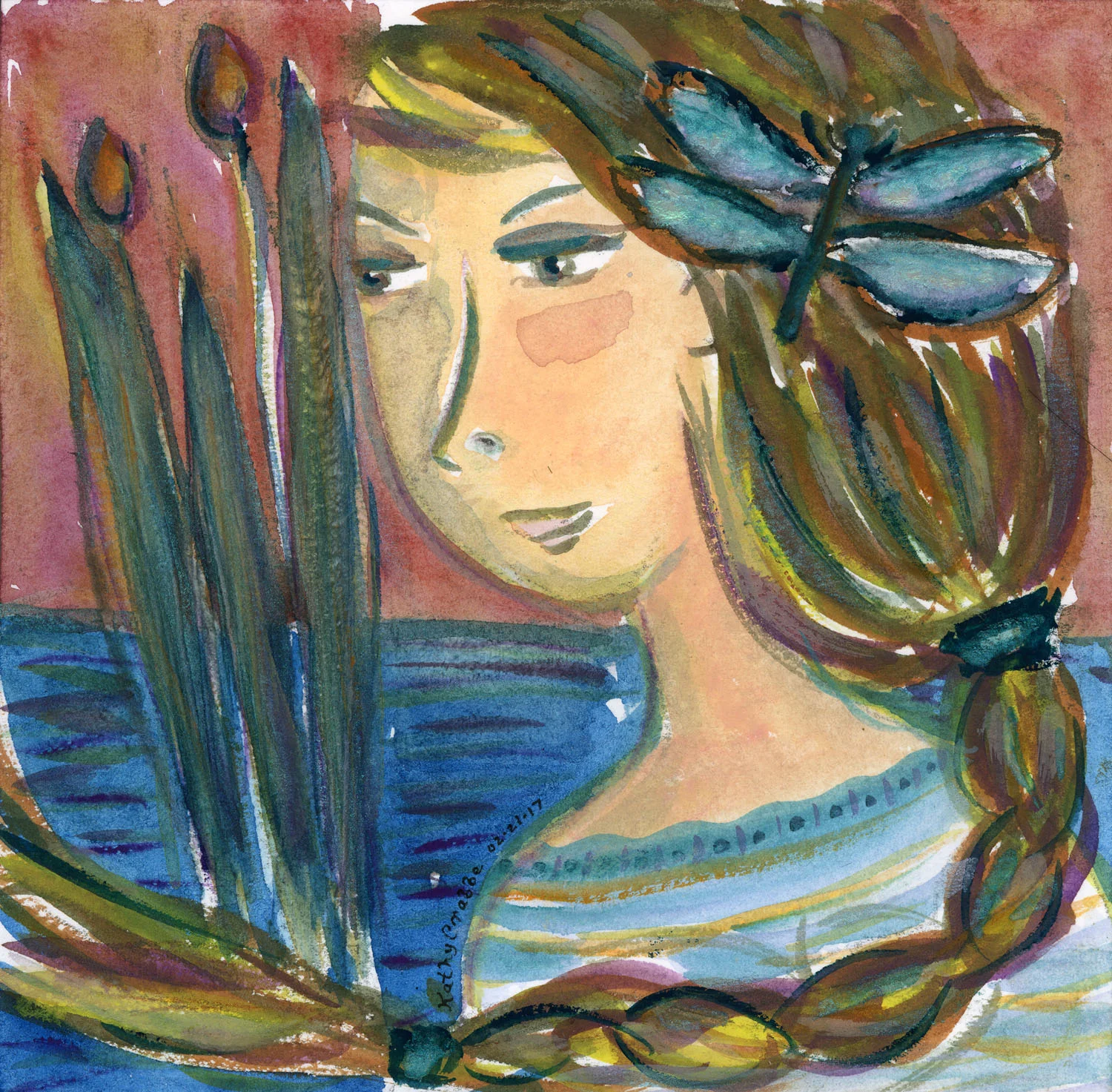 Transformation : All the colors in the world were here for her to digest, take in and transform. Until she too could fly on wings of shimmer where magic lay waiting for her touch and a word to awaken the silence within. Buy a print here.