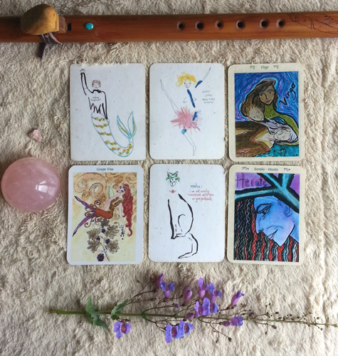 Soul Reading Spread with the Lefty Oracle Cards by Kathy Crabbe