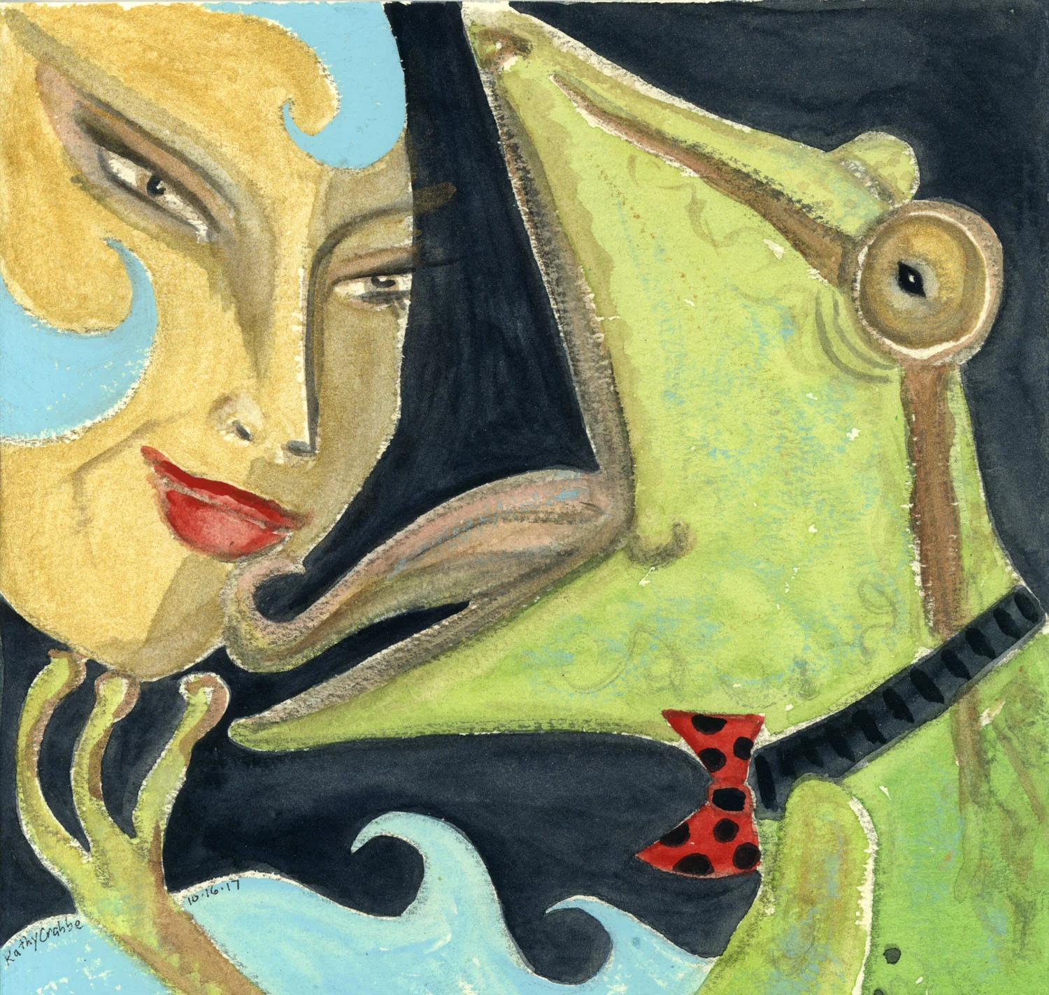 Frog Magick: She was ever so beautiful and she knew it too. With frog as her familiar she could be a blissed out beautiful being in tune with wild waters that could never tame her rebel heart and she was frightfully too charming to care.