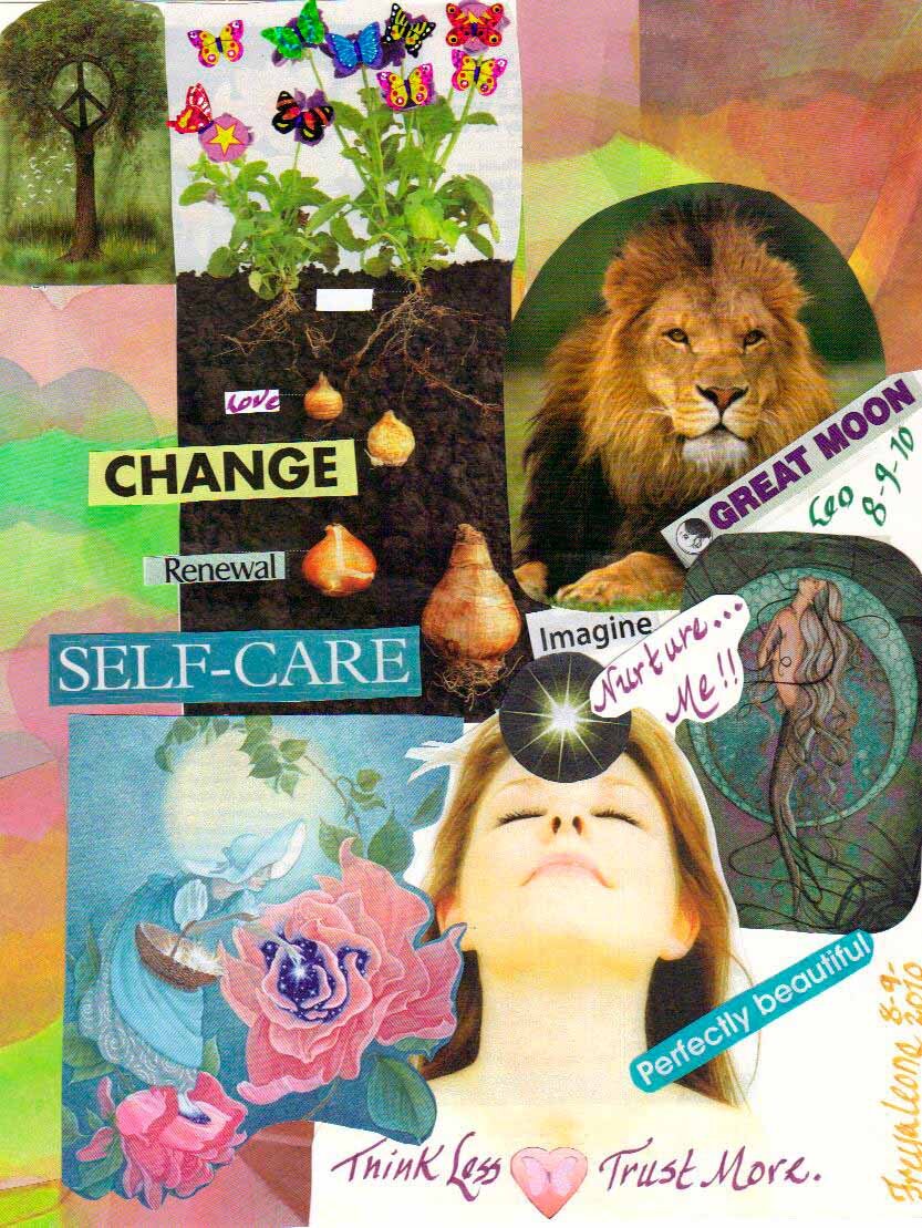  Leo New Moon Collage by Dawn P. Anderson 