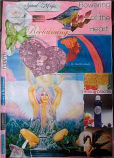  Full Moon in Aries Collage by Michelle Buckley.   Divine Moon Muser, Michelle created her Aries Collage during the September 2010 Awaken Your Divine Feminine Soul eClass.  -an ode to empowerment-  As I weave the radiant tapestry of me It is the Divi