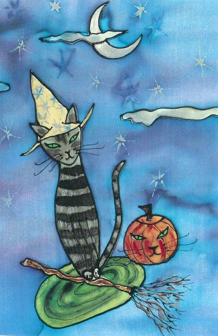 Witch Cat Paintings