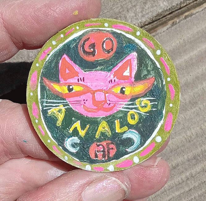 Go Analog DIY Cat Pin