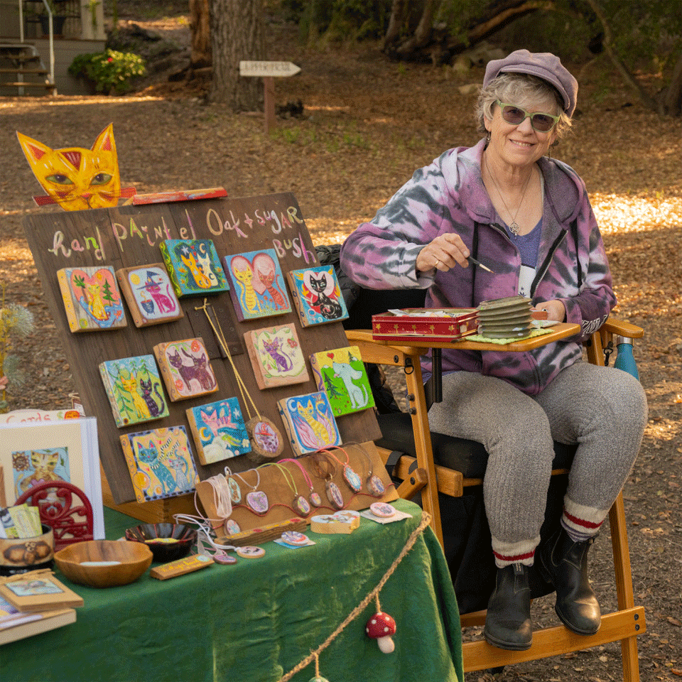 Idyllwild, Kathy Crabbe Art Booth
