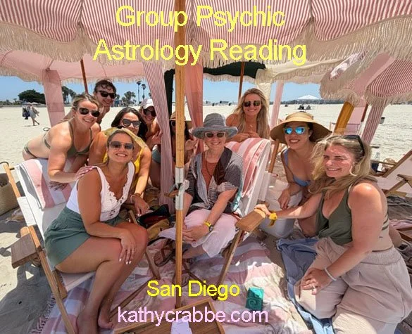 Group Psychic Astrology Beach Reading with Kathy Crabbe