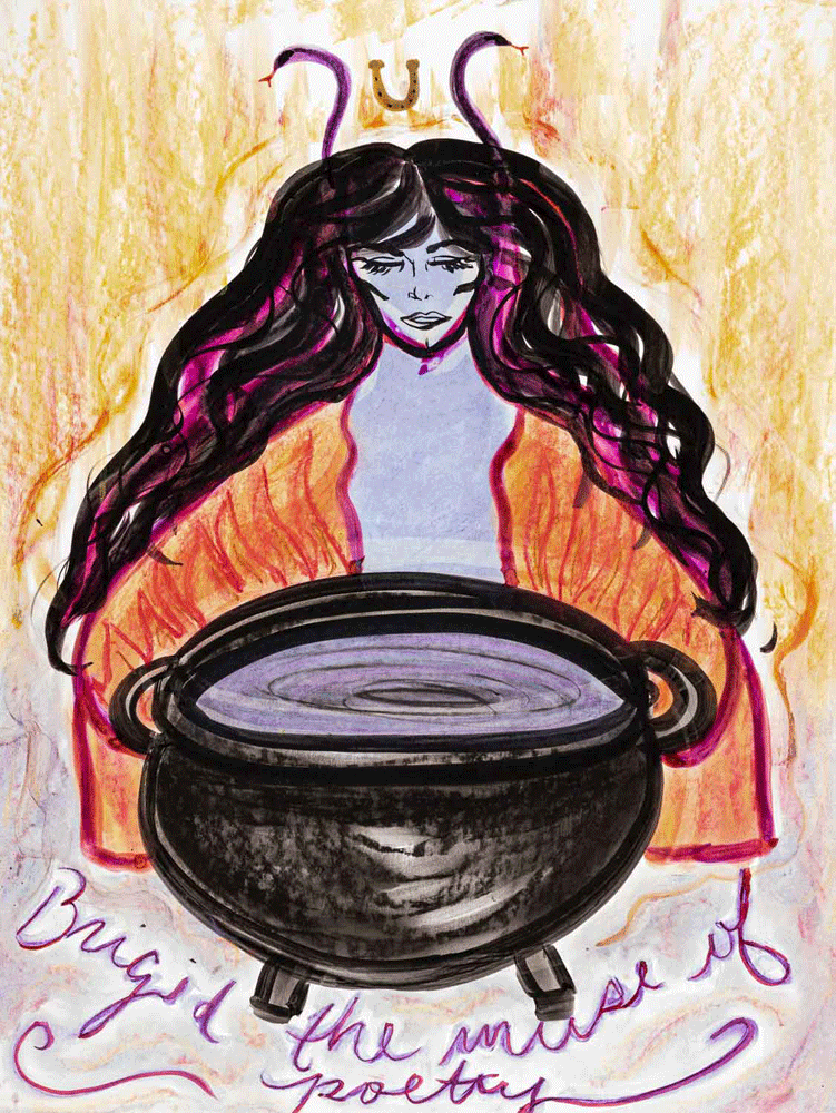 Brigid by Kathy Crabbe (Zodiac Goddess Power Deck)