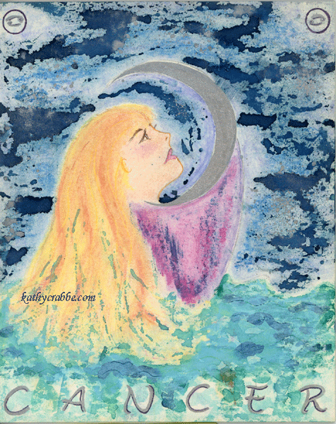 Cancer Goddess by Kathy Crabbe (Zodiac Goddess Power Deck0