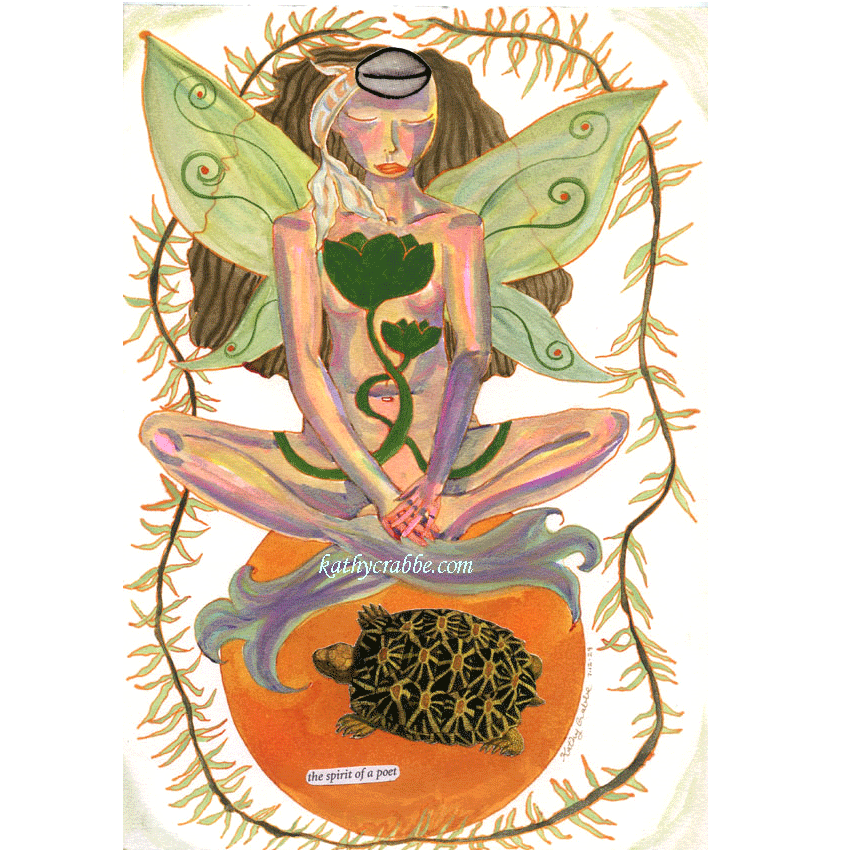 The Spirit of a Poet by Kathy Crabbe (Siren Song Mermaid Tarot Deck)