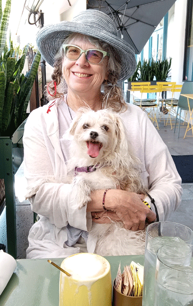 With my beloved Djinn Djinn, my creative companion