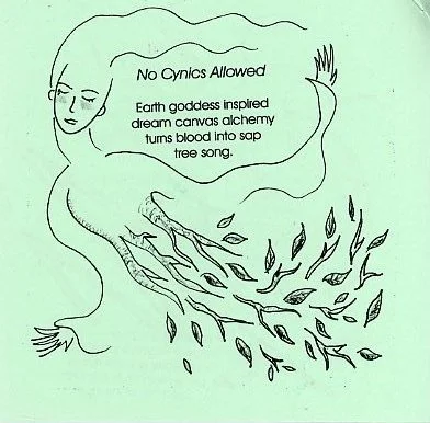No Cynics Allowed from Mugwort Zine by Kathy Crabbe