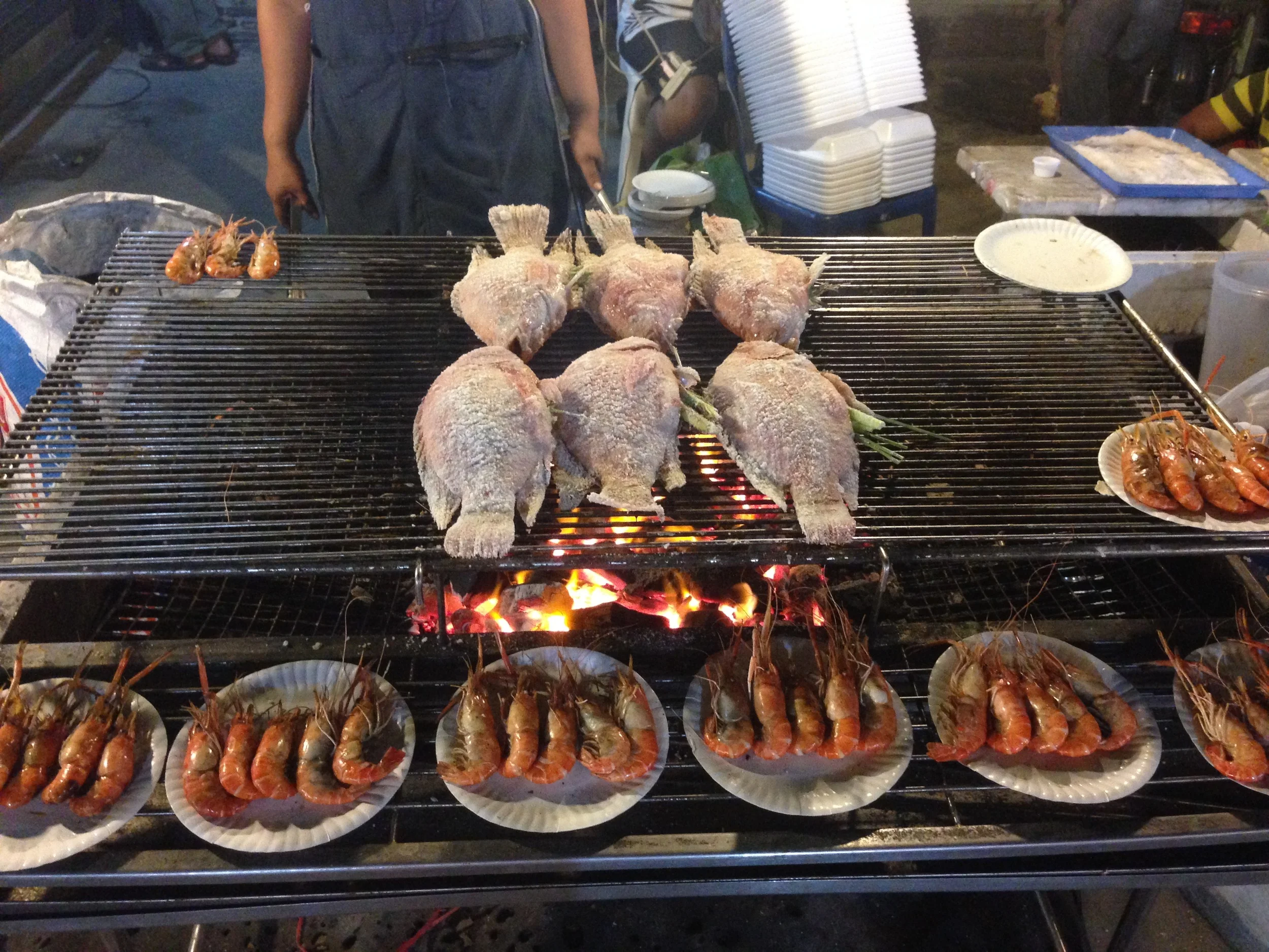 Food (I was not daring enough to to try) at the market
