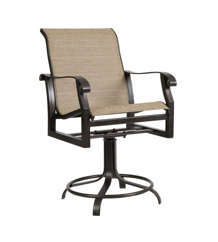 Cortland Sling Swivel Counter Stool
