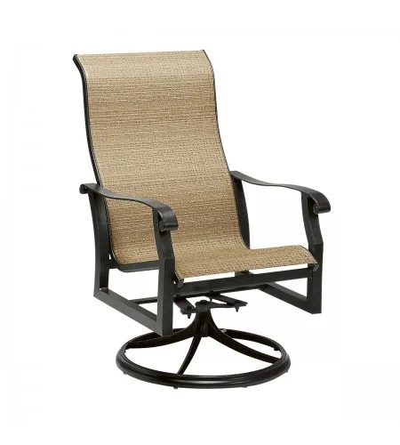 Cortland Sling High-Back Swivel Rocker