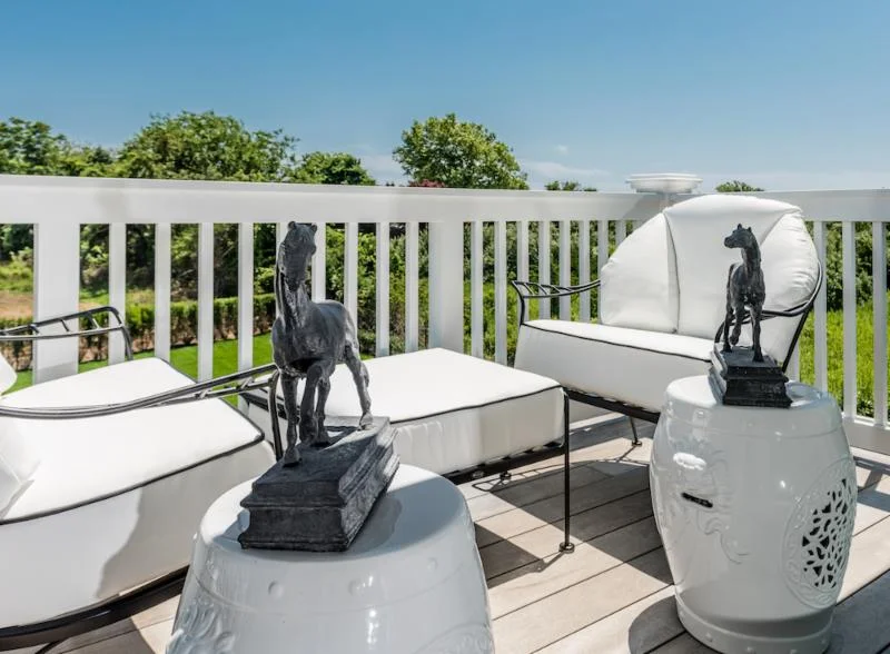 The Hamilton Collection as presented on the terrace designed by Keith Baltimore