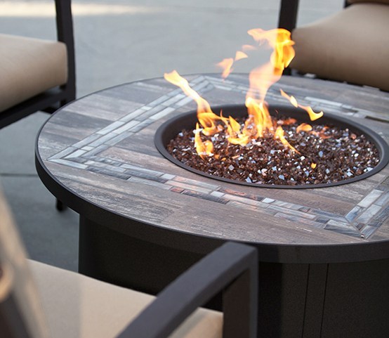 O W Lee Santorini Fire Pit Tables, Santorini Fire Pit Table