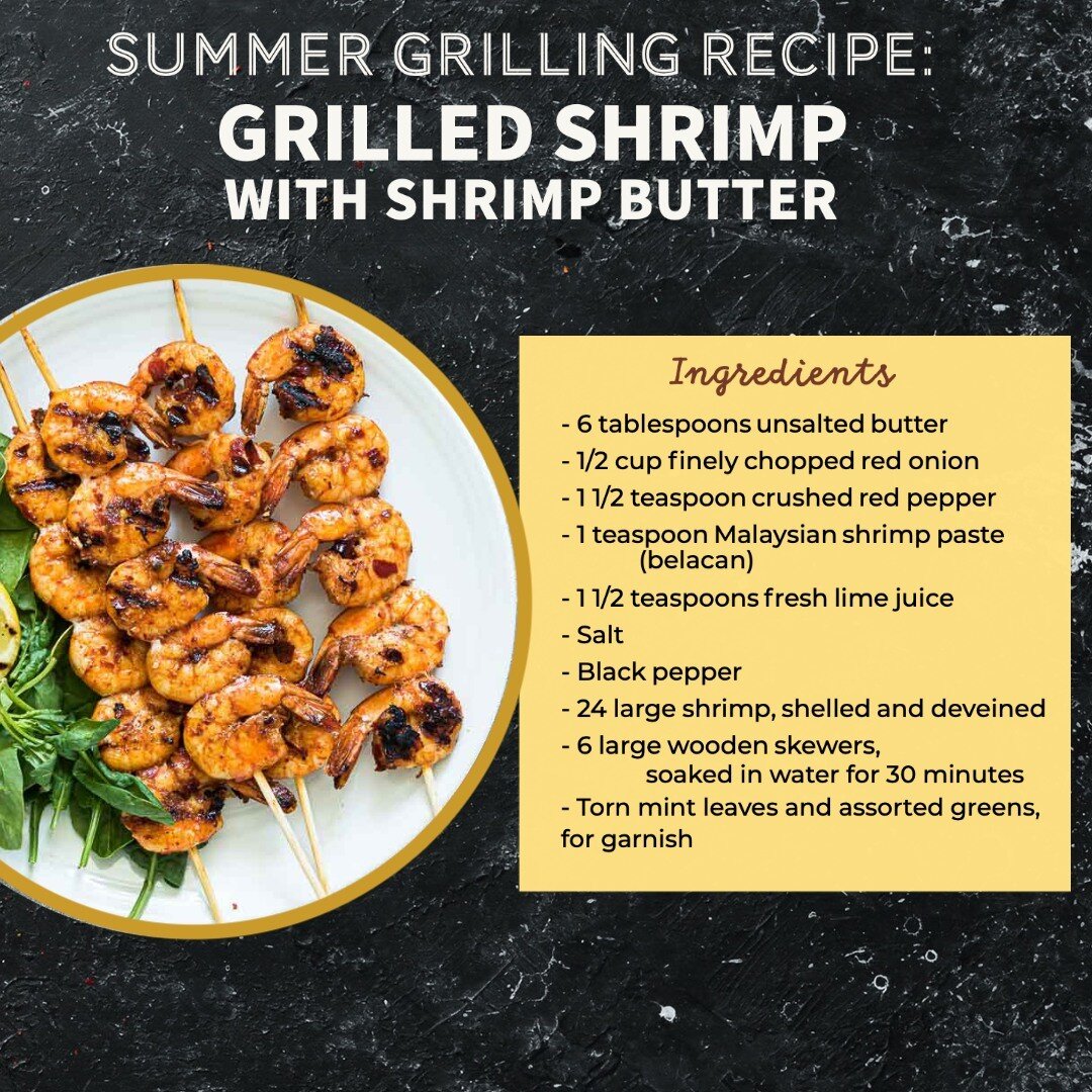 ⚡⚡ Grilled Shrimp with Shrimp Butter ⚡⚡ 
The secret to this amazingly simple and delicious grilled shrimp recipe from Chicago Chef Stephanie Izard is the onion-and-shrimp-paste butter that&rsquo;s spooned on just before serving 
We'd love to see your