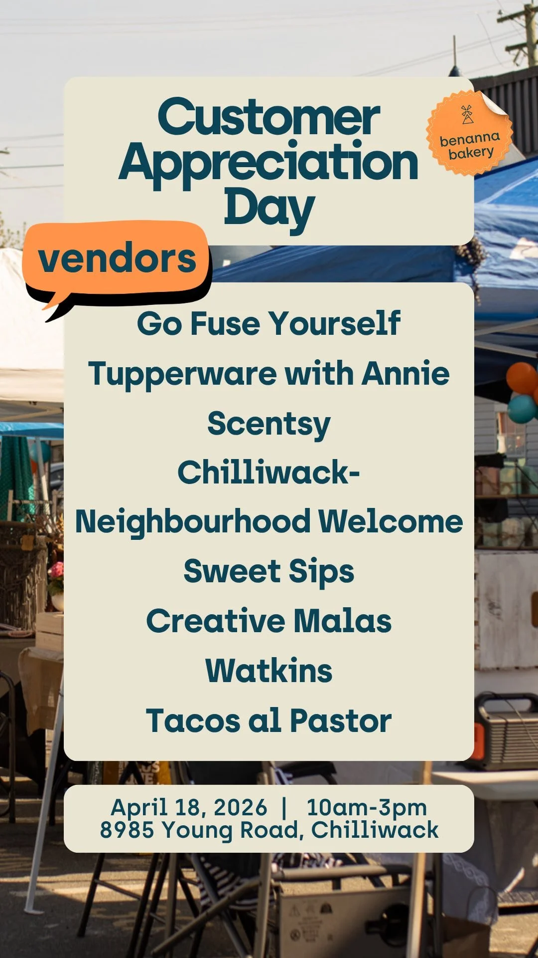 Benanna Bakery Customer Appreciation Day