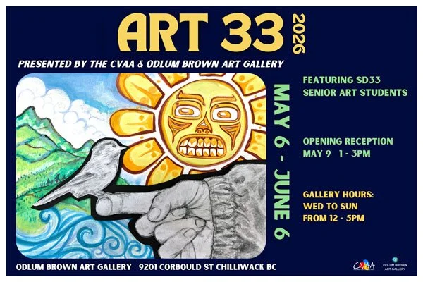 The CVAA and Odlum Brown Art Gallery present Art33