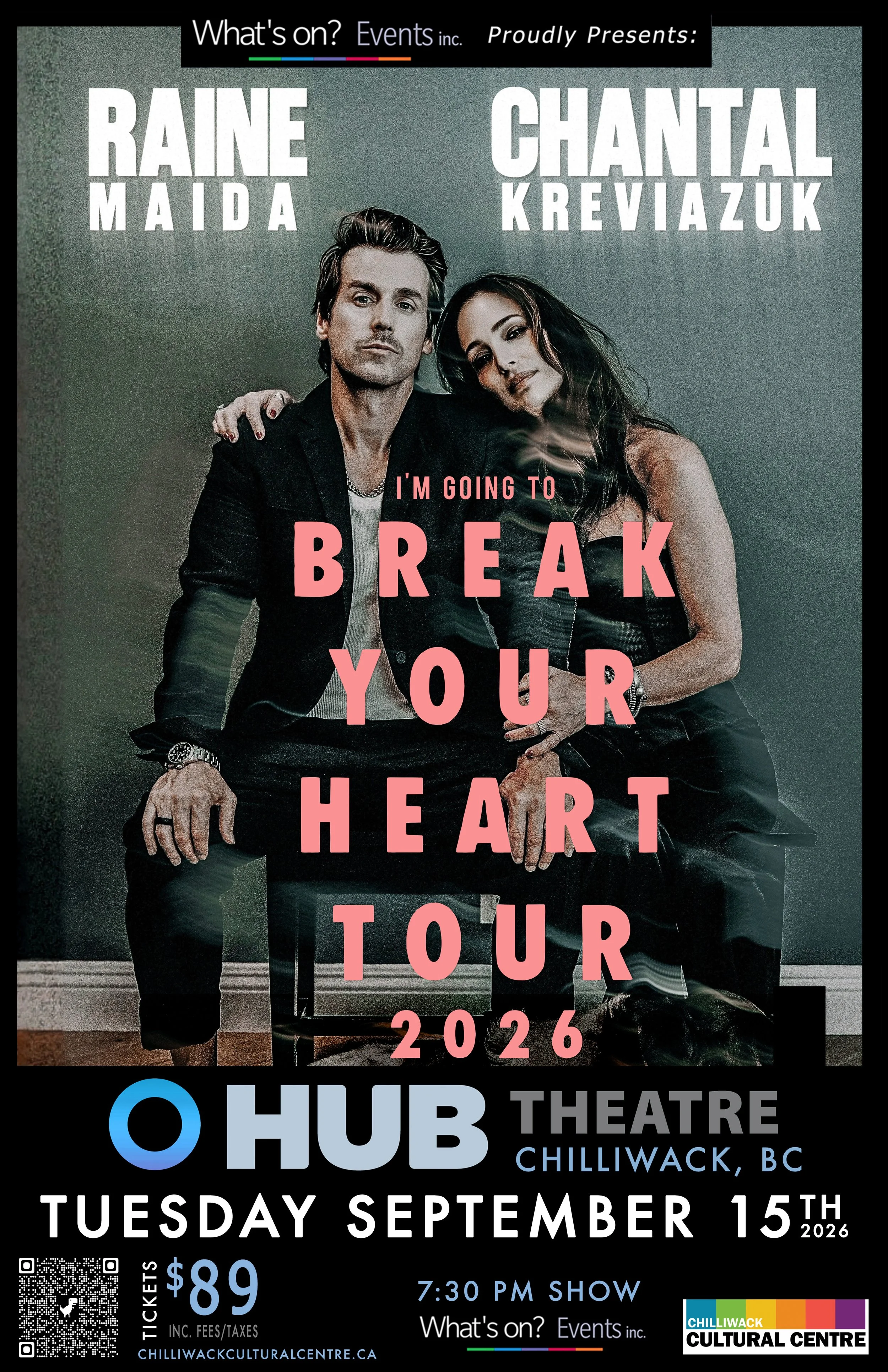 Raine Maida &amp; Chantal Kreviazuk - Chilliwack Cultural Centre