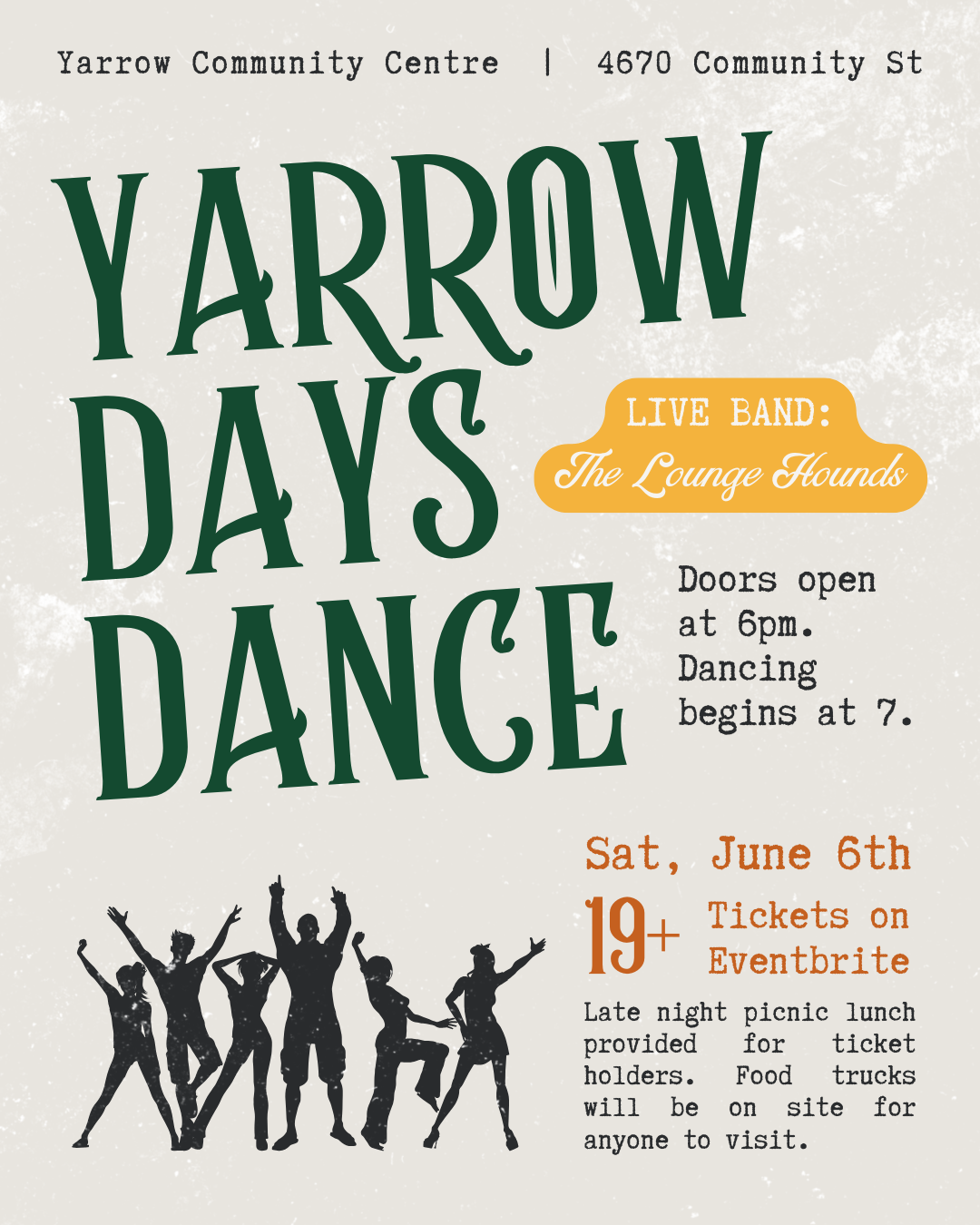 The Lounge Hounds at The Yarrow Days Dance