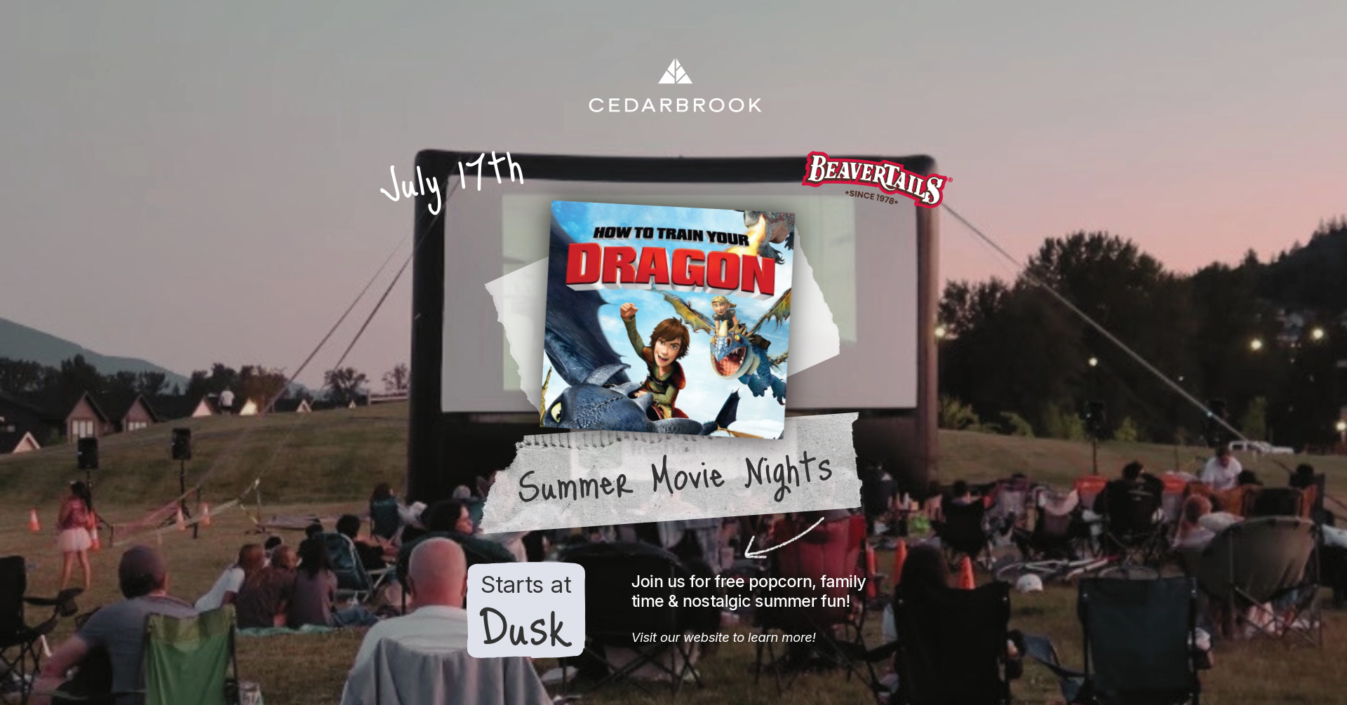 Movie Night at Cedarbrook July