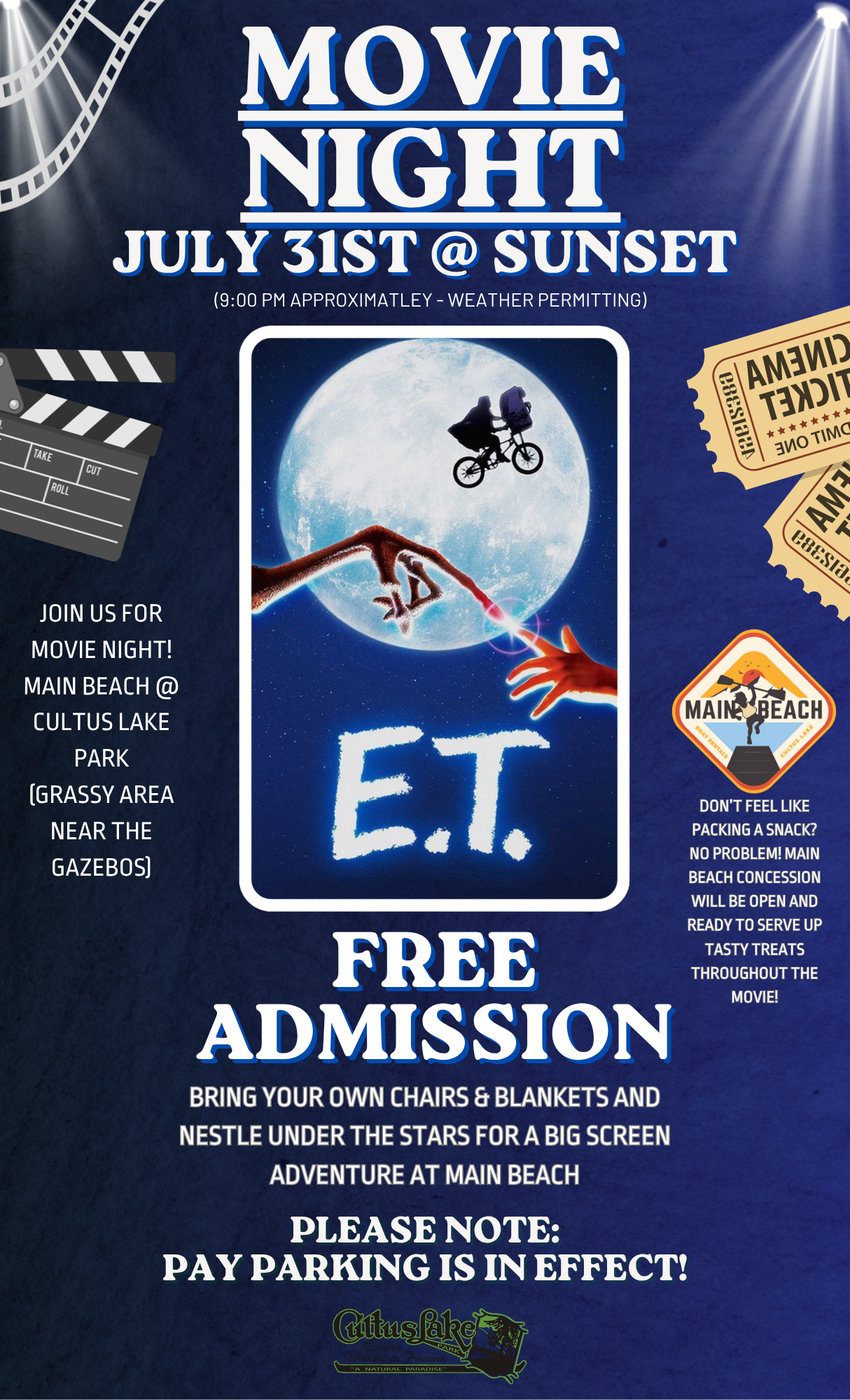 Cultus Lake Movie Night - E.T. 