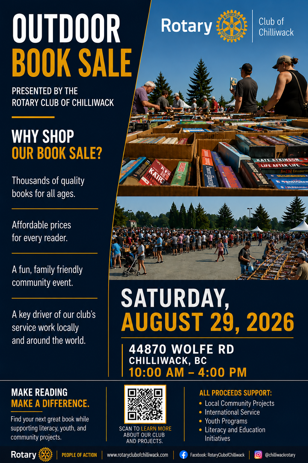 Rotary Outdoor Book Sale