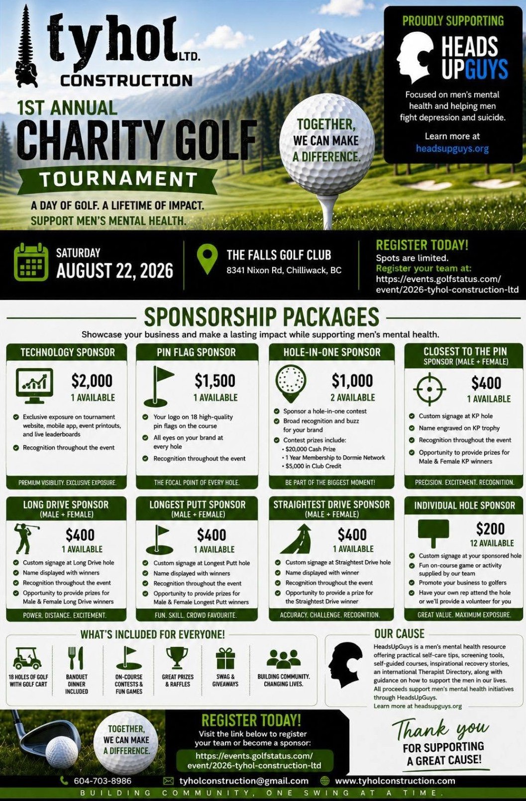 tyhol Construction Charity Golf Tourney