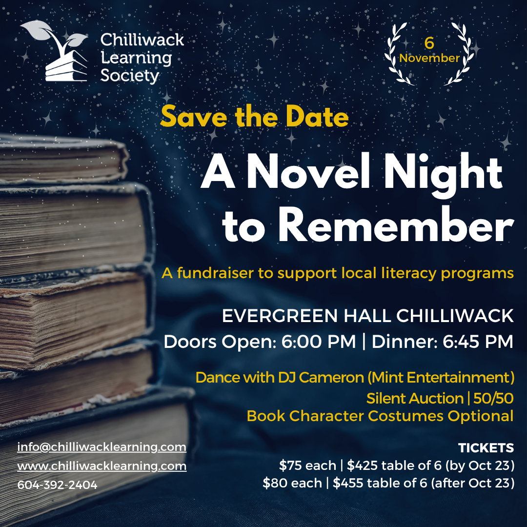 A Novel Night to Remember - Chilliwack Learning Society