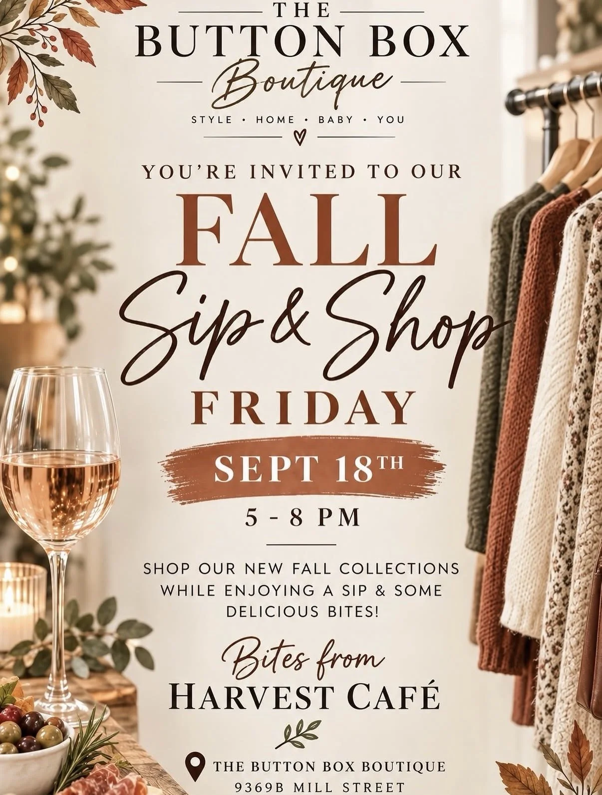 Fall Sip & Shop