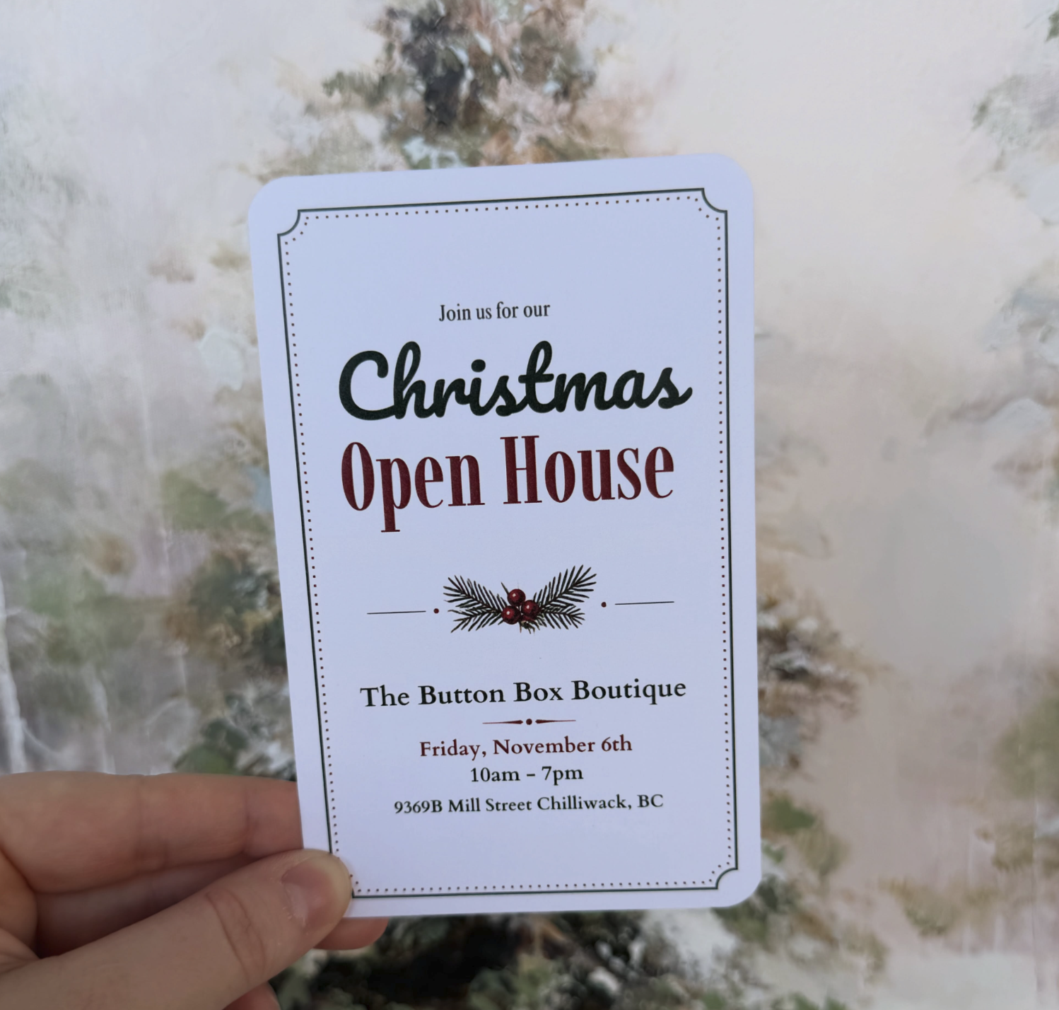 The Button Box Christmas Open House