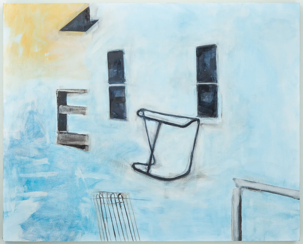 Hockey , 2013, oil on panel, 24 x 30 inches