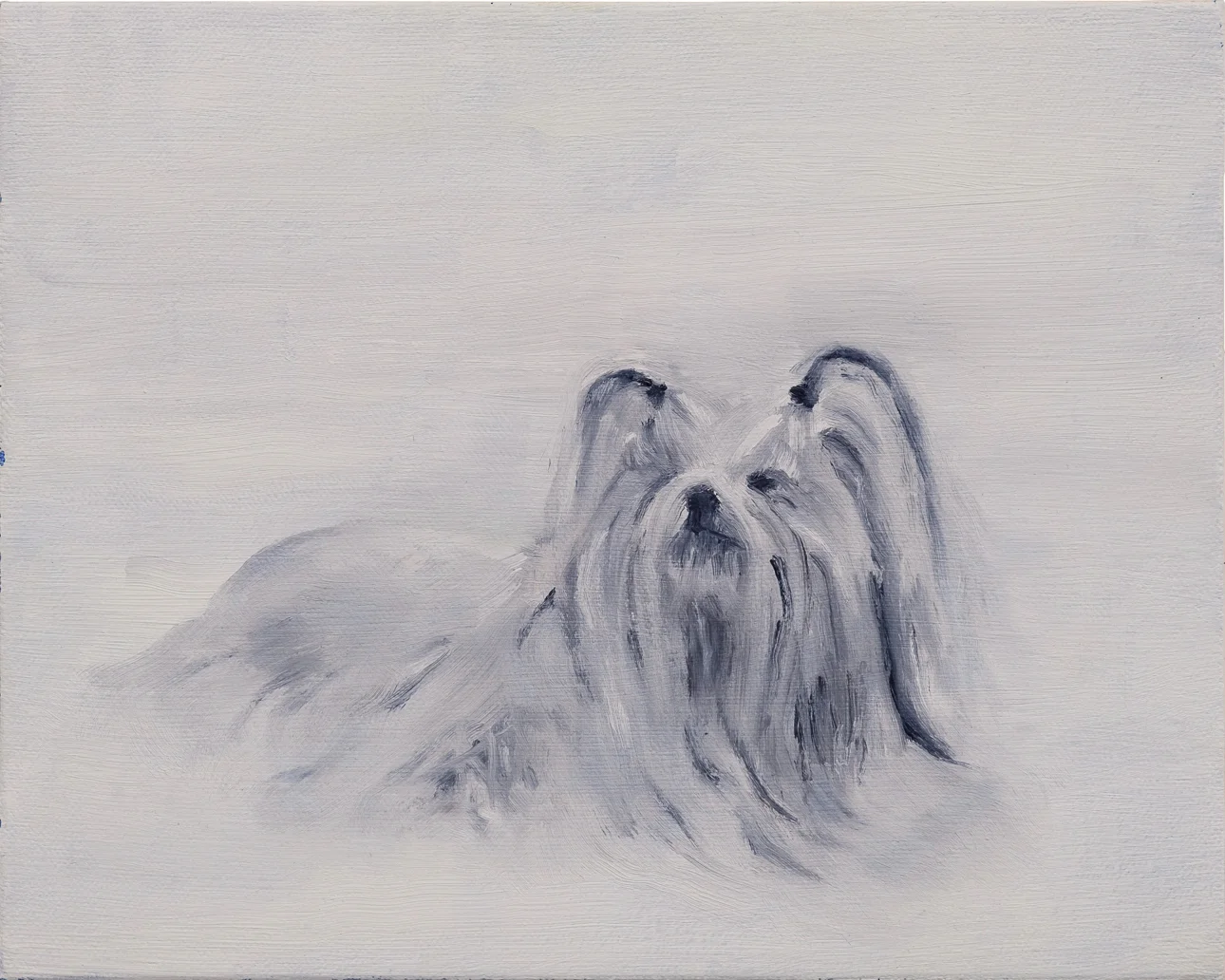 Magic dog , 2017, Oil on canvas, 8 x 10 inches