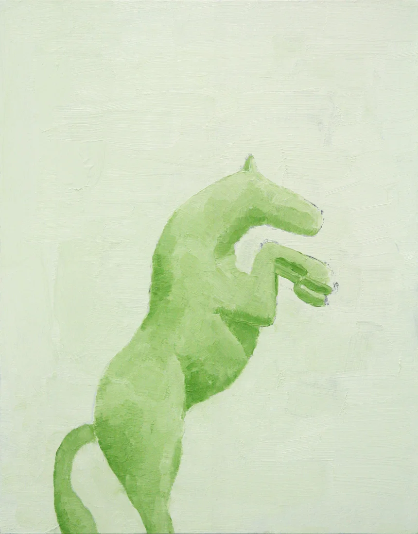 Hedge , oil on wood, 12 x 16 inches
