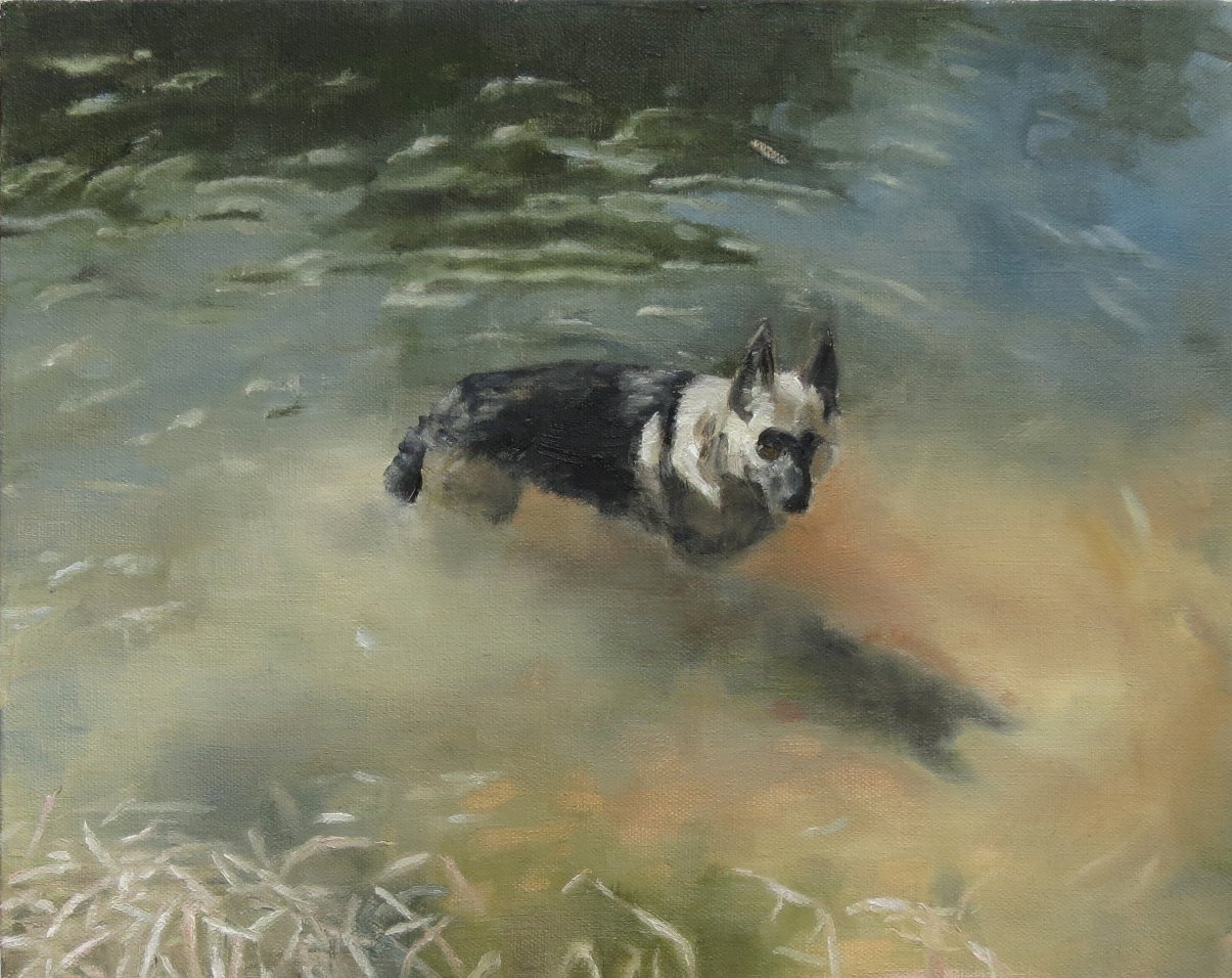   Dog , 2021, oil on canvas, 11 x 14 inches 