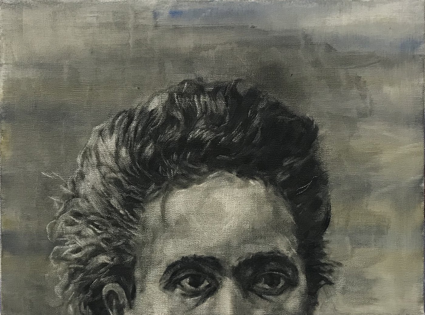   Marie Curie , 2020, Oil on canvas, 12 x 16 inches 