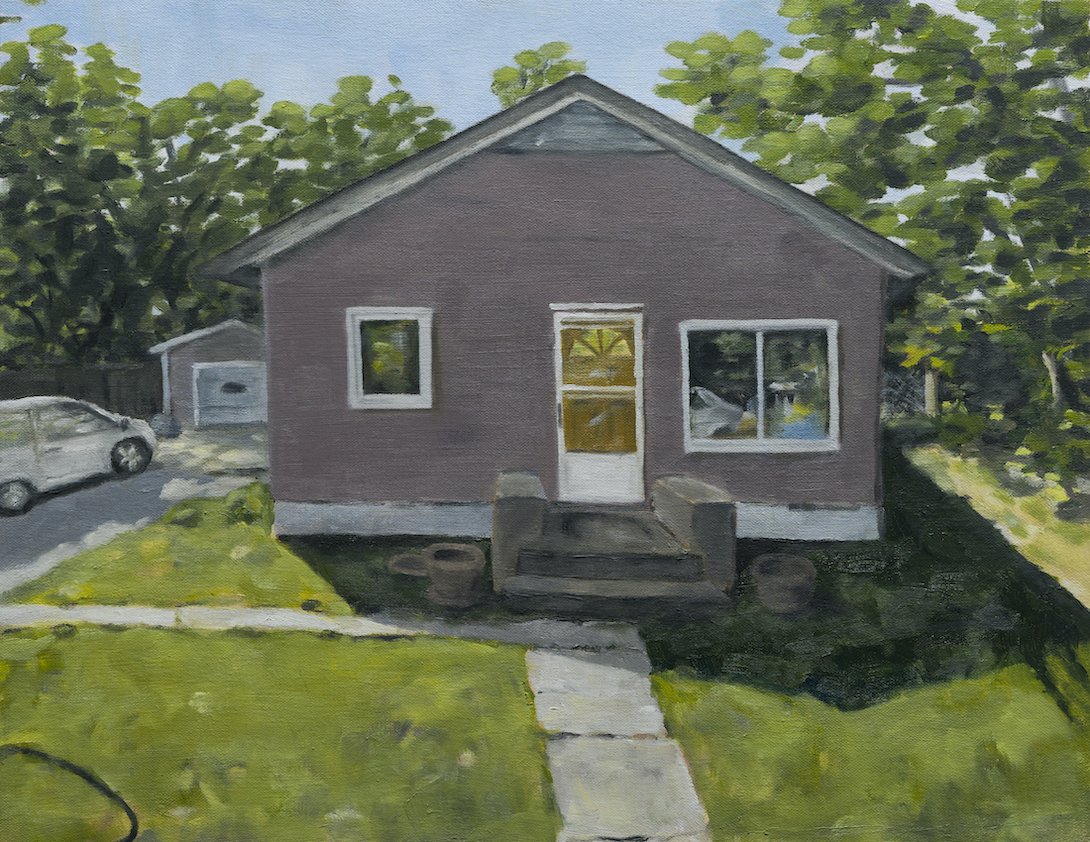  Pink house, oil on canvas, 14 x 18 inches, 2021 