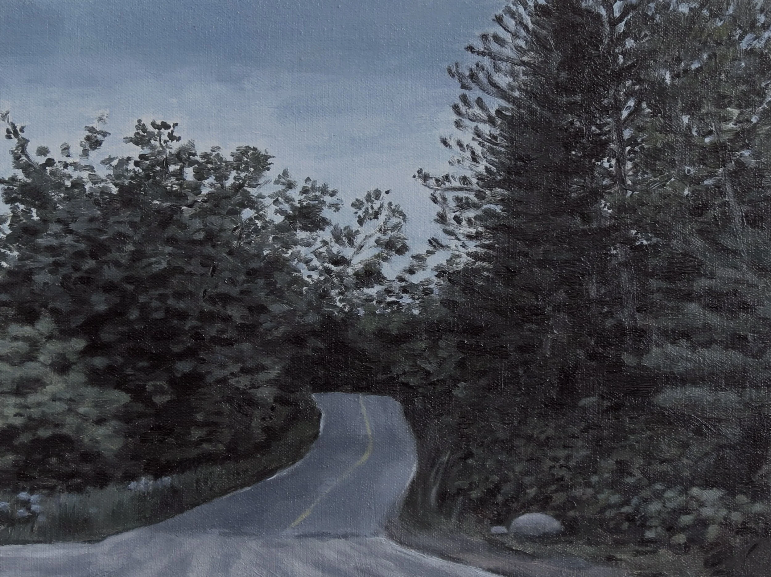   Road , 2025, Oil on canvas, 11 x 14 inches 