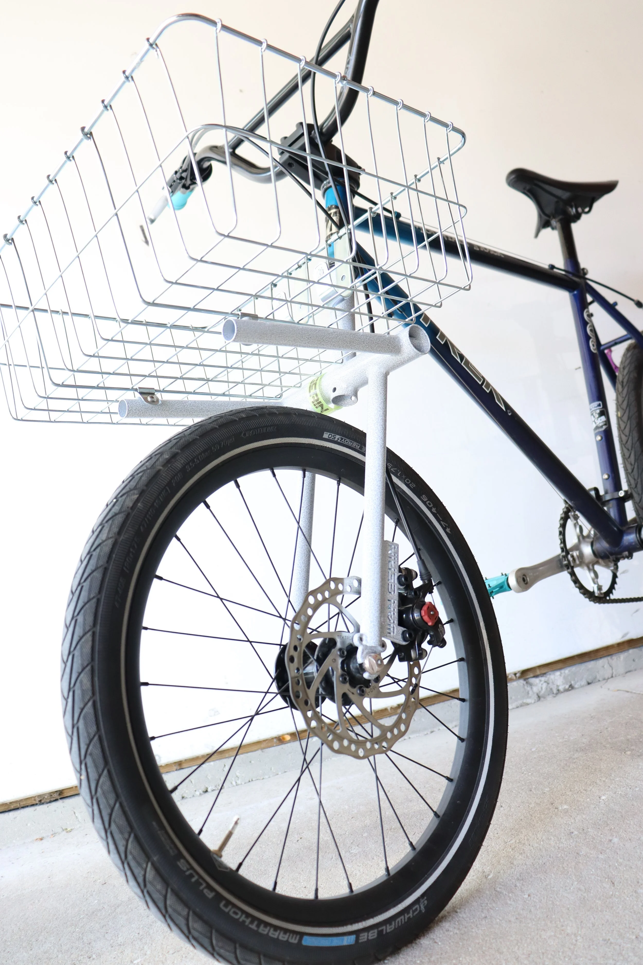  I originally started making cargo forks to answer the question: how can customization make the biggest impact in the most accessible way? A fork's axle-to-crown measurement changes the steering angle and how a bike handles; this measurement is made 