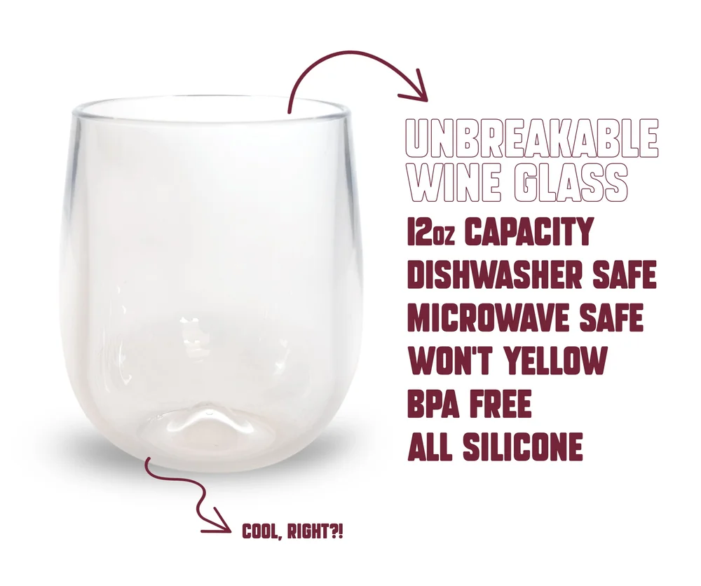 Leisuremann's Cocktail Mixes - Unbreakable Wine Glass