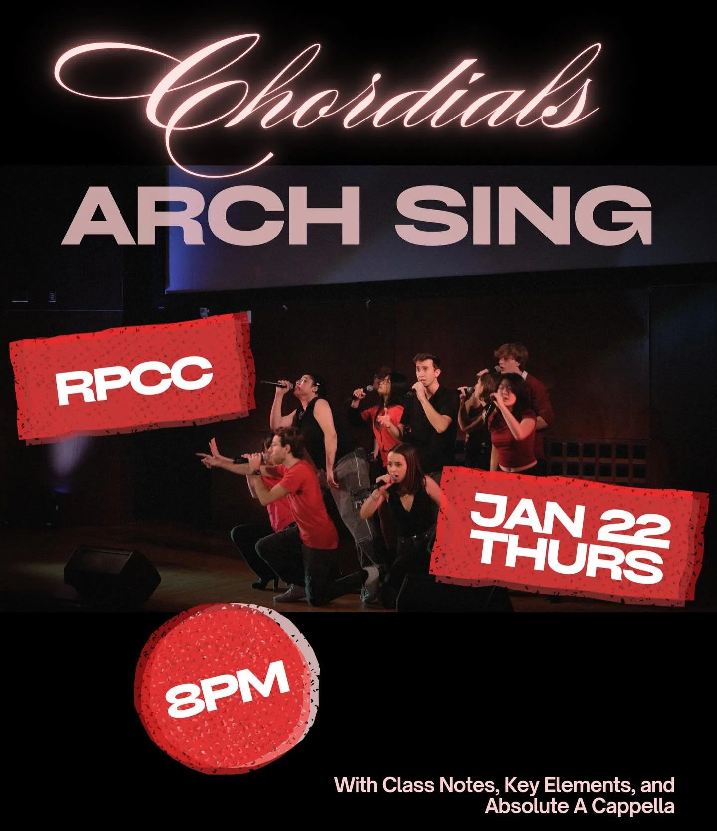 Wanna check out our sound before you audition?? Come to the arch sing TOMORROW at RPCC with other co-ed Cornell a cappella groups :)